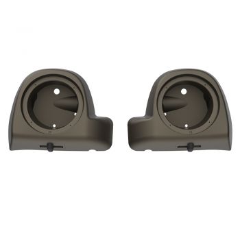 Advanblack River Rock Gray Denim 6.5' Speaker Pods Rushmore Lower Vented Fairings fit  2014+ Harley Davidson Touring