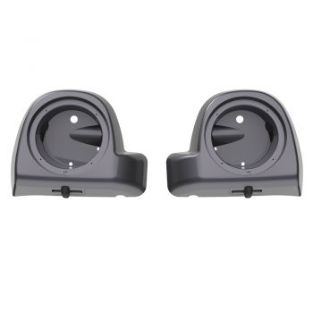 Advanblack Smoke Gray 6.5' Speaker Pods Rushmore Lower Vented Fairings fit  2014+ Harley Davidson Touring