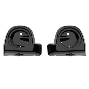 Advanblack Vlvid Black 6.5' Speaker Pods Lower Vented Fairings fit 2014+ Harley Davidson Touring 