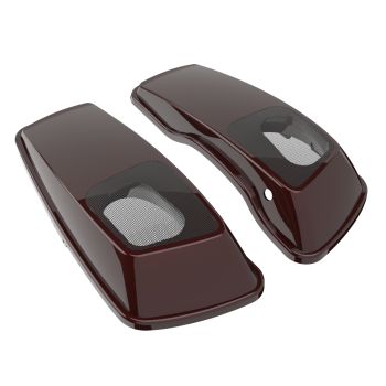 Advanblack Twisted Cherry 6x9 Saddlebag Speaker Lids Cover For Harley Davidson Touring 2014+