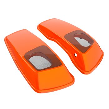 Wicked Orange Pearl Saddlebag Speaker Lids Cover 6x9 For Harley Davidson Touring 2014+