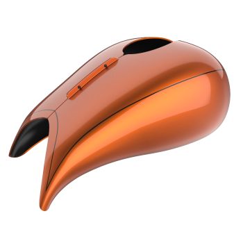 Advanblack Amber Whiskey Extended Stretched Tank Cover for Harley 2008-2020 Street Glide & Road Glide 