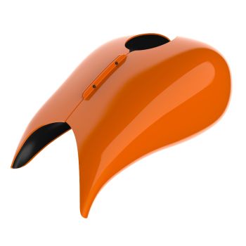 Advanblack Baja Orange Extended Stretched Tank Cover for Harley 2008-2020 Street Glide & Road Glide 