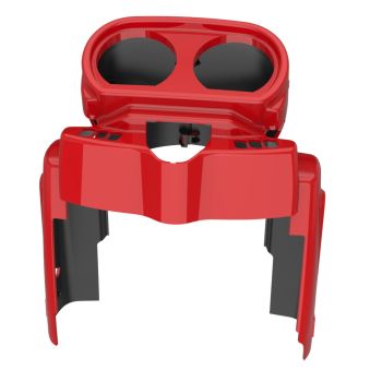 Advanblack Billiard Red Gauge Cluster Cover for Harley Road Glide 2015up