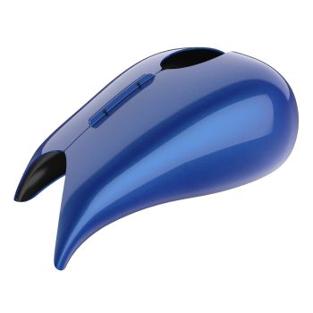 Advanblack Blue Max Extended Stretched Tank Cover for Harley 2008-2020 Street Glide & Road Glide 