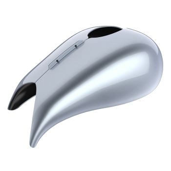 Advanblack Brilliant Silver Extended Stretched Tank Cover for Harley 2008-2020 Street Glide & Road Glide 