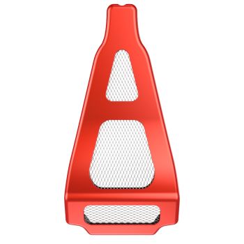 Advanblack Candy Orange ABS  Chin Spoiler for 2009-2013 Air-Cooled Harley Davidson Touring