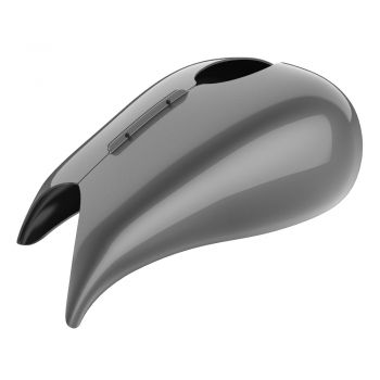 Advanblack Charcoal Pearl Extended Stretched Tank Cover for Harley 2008-2020 Street Glide & Road Glide 