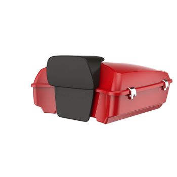 Advanblack Billiard Red Chopped Tour Pack Pad Luggage Trunk For '97-'20 Harley Davidson Touring Street Electra Road Glide