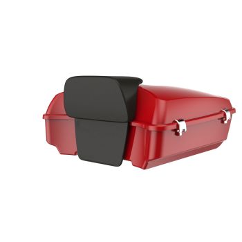 Advanblack Redline Red Chopped Tour Pack Pak Pad  Luggage Trunk For '97-'22 Harley Touring Street Electra Road Glide