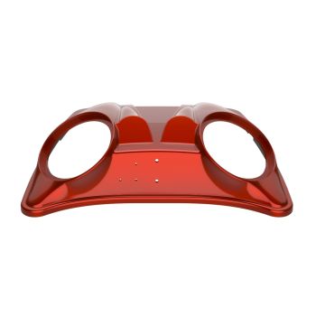 Red Rock Dual 8'' Speaker Lids for Advanblack / OEM Harley Rushmore style Razor, Chopped & King Tour Pak
