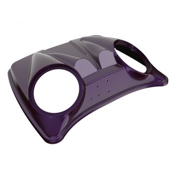 Hard Candy Mystic Purple Flake Dual 8'' Speaker Lids for Advanblack / OEM Harley Rushmore style Razor, Chopped & King Tour Pak