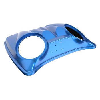 Hifi Blue Dual 8'' Speaker Lids for Advanblack / OEM Harley Rushmore style Razor, Chopped & King Tour Pak