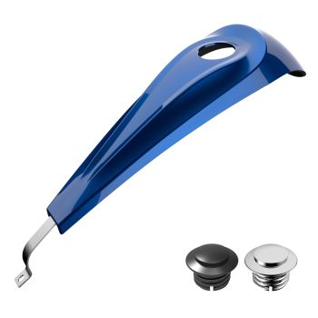 Advanblack Bright Billiard Blue Low-profile Tank Dash Console for '08-'20 Harley Street Glide and Road Glide 