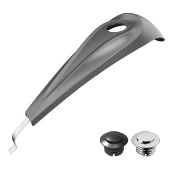 Advanblack Charcoal Pearl Low-profile Tank Dash Console for '08-'20 Harley Street Glide and Road Glide 