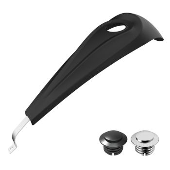 Advanblack Denim Black Low-profile Tank Dash Console for '08-'20 Harley Street Glide and Road Glide 