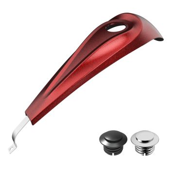 Advanblack Hard Candy Hot Rod Red Flake Low-profile Tank Dash Console for '08-'20 Harley Street Glide and Road Glide 