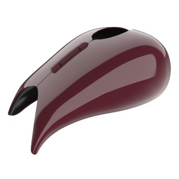 Advanblack Crimson Red Sunglo Extended Stretched Tank Cover for Harley 2008-2020 Street Glide & Road Glide 