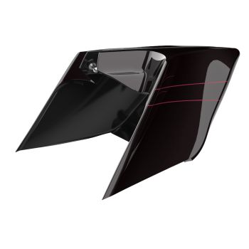Advanblack Blackened Cayenne ABS CVO Style Stretched Extended Side Cover Panel for 2014+ Harley Davidson Touring