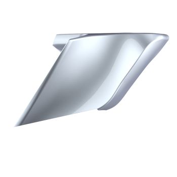 Advanblack Brilliant Silver ABS CVO Style Stretched Extended Side Cover Panel for 2014+ Harley Davidson Touring