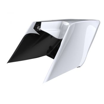 Advanblack ABS CVO Style Stretched Extended Side Cover Panel Crushed Ice Pearl for 2014+ Harley Davidson Touring