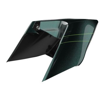 Advanblack ABS CVO Style Stretched Extended Side Cover Panel Deep Jade Pearl for 2014+ Harley Davidson Touring