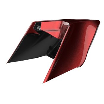 Advanblack Hard Candy Hot Rod Red Flake ABS CVO Style Stretched Extended Side Cover Panel for 2014+ Harley Davidson Touring