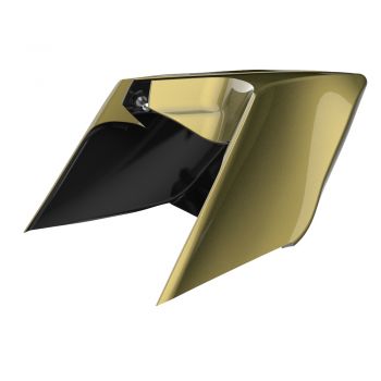 Advanblack Olive Gold ABS CVO Style Stretched Extended Side Cover Panel for 2014+ Harley Davidson Touring