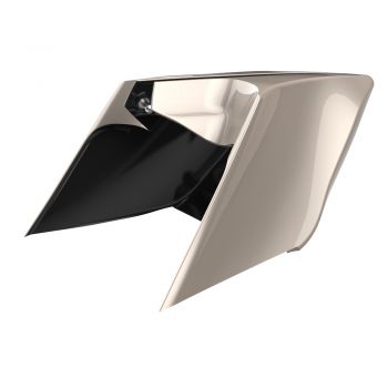 Advanblack Silver Fortune ABS CVO Style Stretched Extended Side Cover Panel for 2014+ Harley Davidson Touring