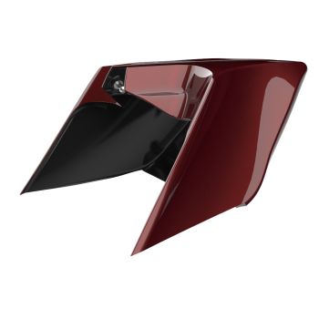 Advanblack Stiletto Red ABS CVO Style Stretched Extended Side Cover Panel for 2014+ Harley Davidson Touring