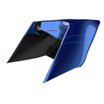 Advanblack Superior Blue ABS CVO Style Stretched Extended Side Cover Panel for 2014+ Harley Davidson Touring