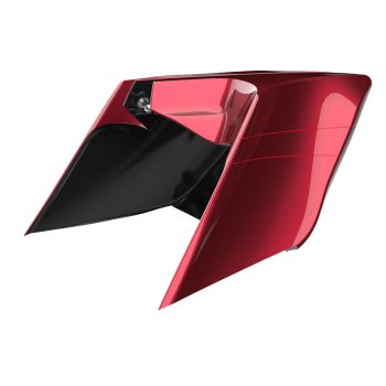 Advanblack Velocity Red Sunglo ABS CVO Style Stretched Extended Side Cover Panel for 2014+ Harley Davidson Touring