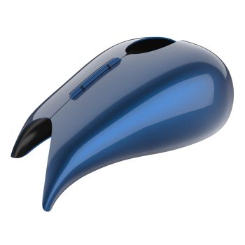 Advanblack Dark Blue Pearl Extended Stretched Tank Cover for Harley 2008-2020 Street Glide & Road Glide 