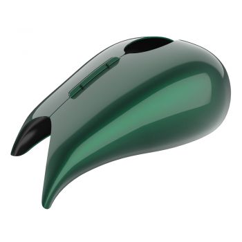 Advanblack Deep Jade Pearl Extended Stretched Tank Cover for Harley 2008-2020 Street Glide & Road Glide 