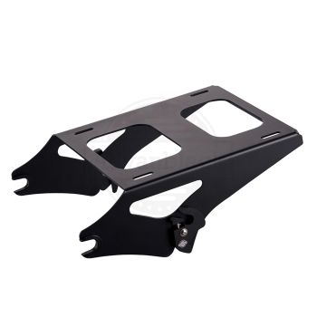 Black Detachable Two Up Tour Pack Mounting Rack Harley Touring '09-'24