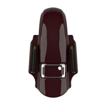 Billiard Burgundy Dominator Stretched Rear Fender For 2014+ Harley Davidson Touring Models