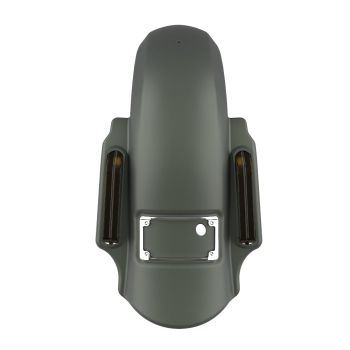 Advanblack Deadwood Green Denim Dominator Stretched Rear Fender For 2014+ Harley Davidson Touring Models