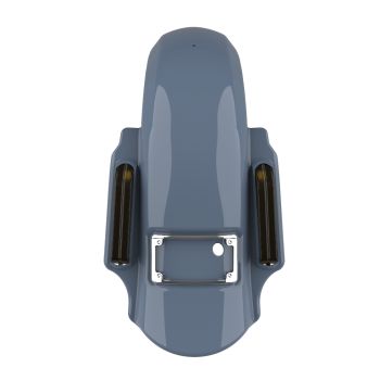 Advanblack Gunship Gray Dominator Stretched Rear Fender For 2014+ Harley Davidson Touring Models