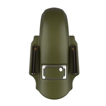 Advanblack Mineral Green Denim Dominator Stretched Rear Fender For 2014+ Harley Davidson Touring Models