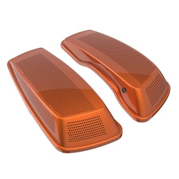 Advanblack Amber Whiskey Dual 6x9 Speaker Lids Cover for Harley 2014+ Harley Davidson Touring