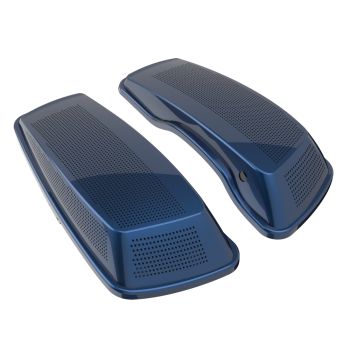 Advanblack Big Blue Pearl Dual 6x9 Speaker Lids for Harley 2014+ Harley Davidson Touring