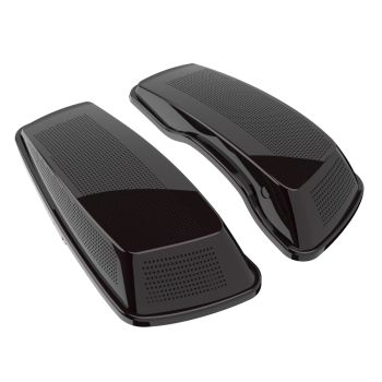 Advanblack Blackened Cayenne Dual 6x9 Speaker Lids for 2014+ Harley Davidson Touring