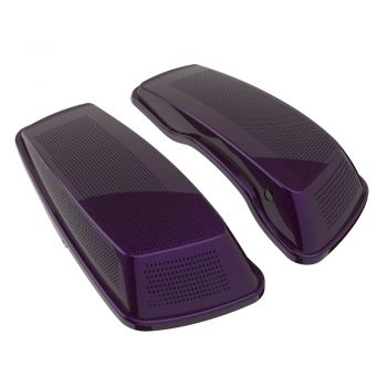 Advanblack Dual 6x9 Speaker Lids Cover for Harley 2014+ Harley Davidson Touring-Hard Candy Mystic Purple Flake