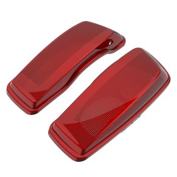 Advanblack Heirloom Red Fade Dual 6x9 Speaker Lids for 2014+ Harley Davdison Touring