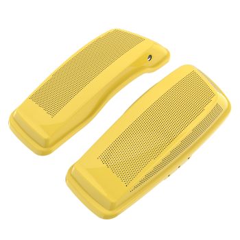 Advanblack Industrial Yellow Dual 6x9 Speaker Lids for 2014+ Harley Davdison Touring