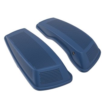 Advanblack Legend Blue Denim Dual 6x9 Speaker Lids Cover for Harley 2014+ Harley Davidson Touring