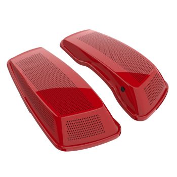 Advanblack Redline Red Dual 6x9 Speaker Lids for 2014+ Harley Davidson Touring