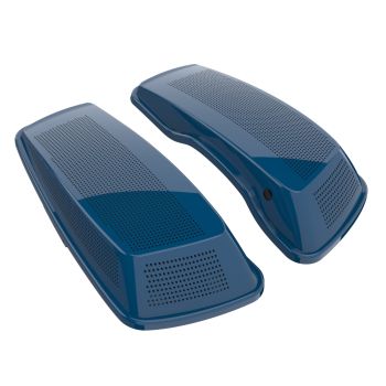 Advanblack Reef Blue Dual 6x9 Speaker Lids for 2014+ Harley Davidson Touring