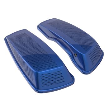 Advanblack Superior Blue Dual 6x9 Speaker Lids for 2014+ Harley Davidson Touring