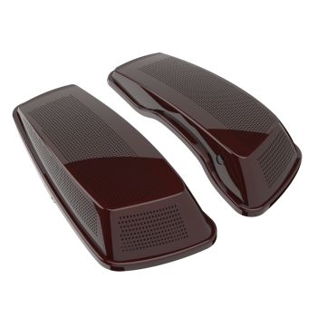 Advanblack Twisted Cherry Dual 6x9 Speaker Lids for 2014+ Harley Davidson Touring